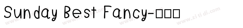 Sunday Best Fancy字体转换